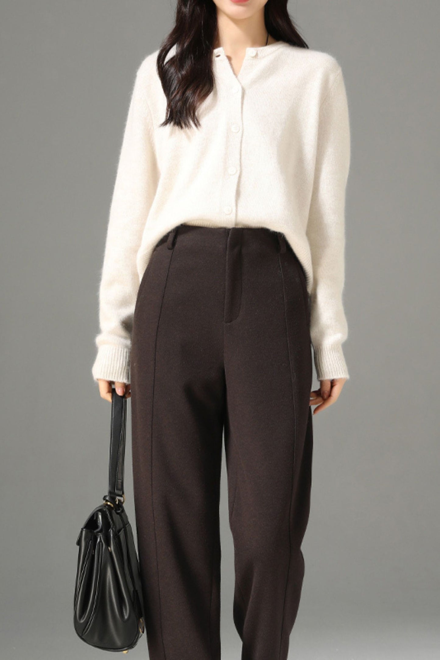 Winter wool womens office pants c5096