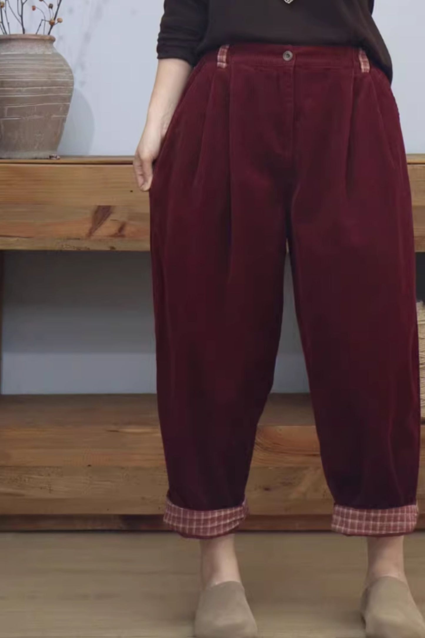Autumn/winter long corduroy pants C5109