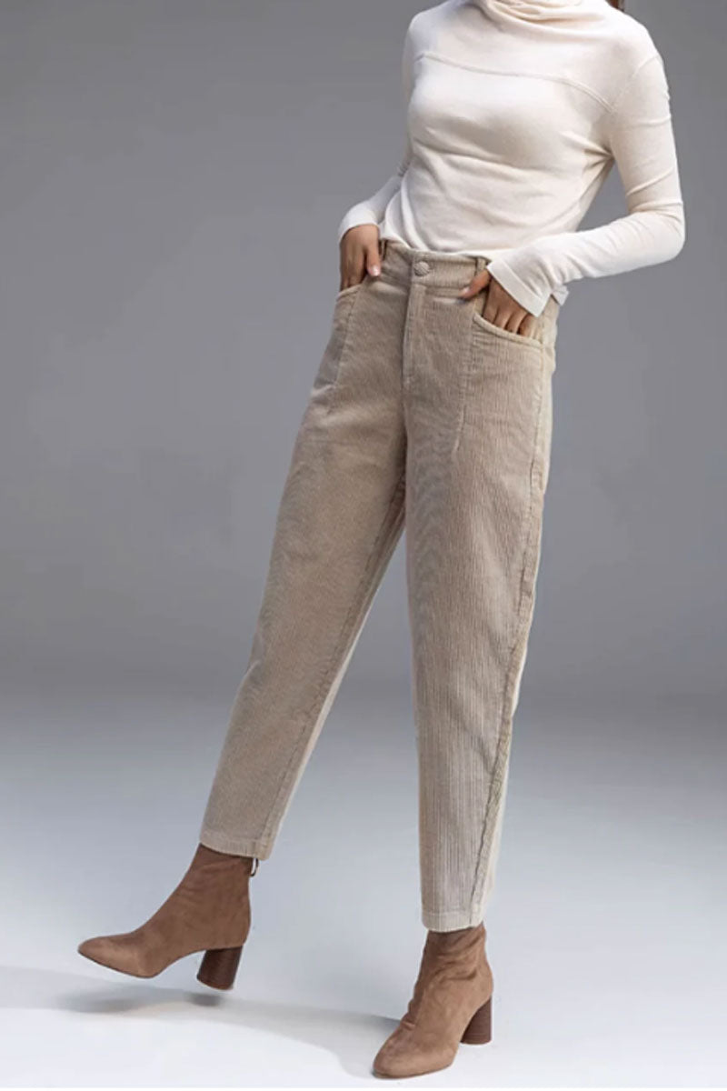 Tapered Corduroy Pants, Long Corduroy Pants C3514