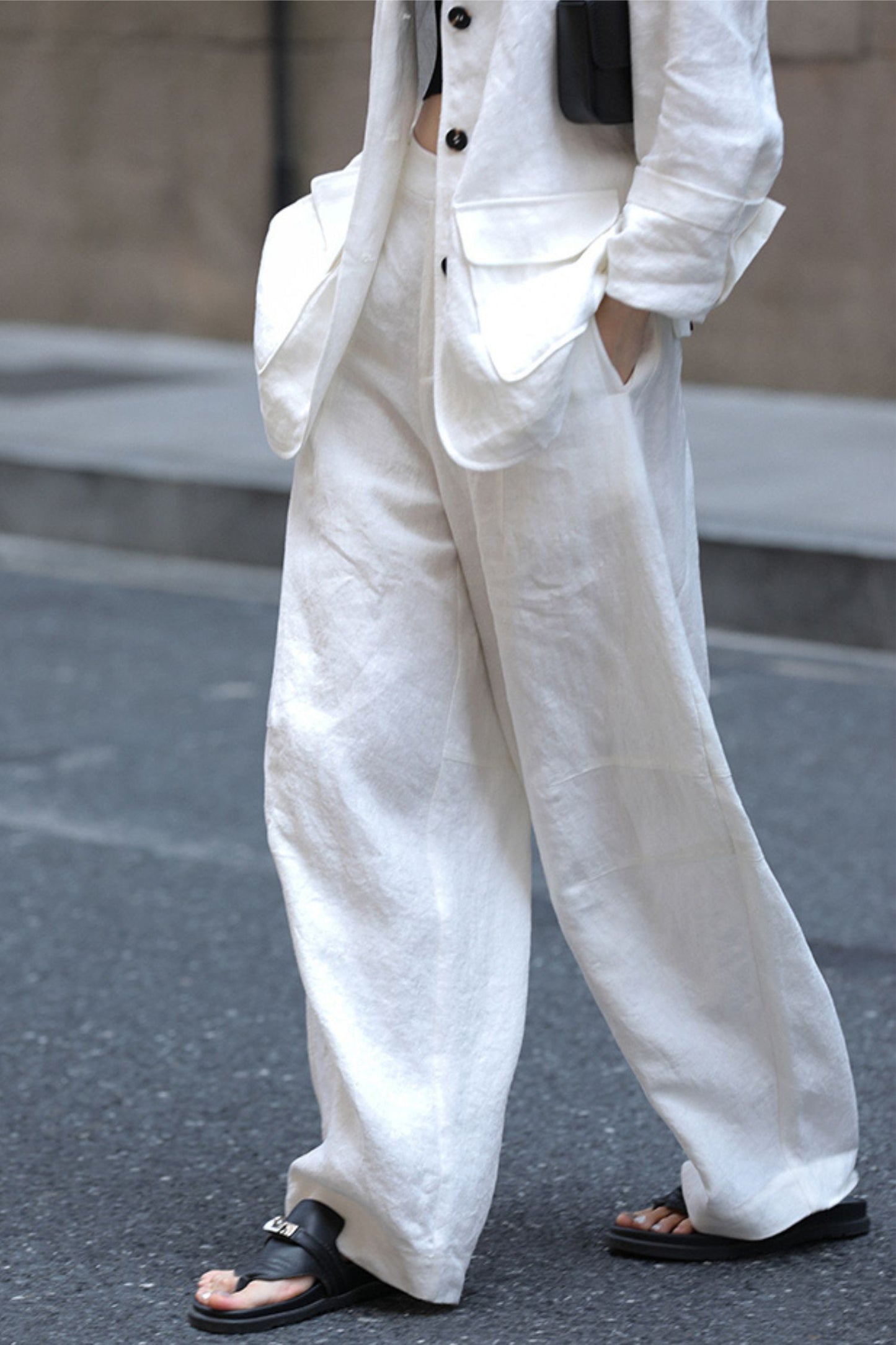 Womens linen lantern pants L0612