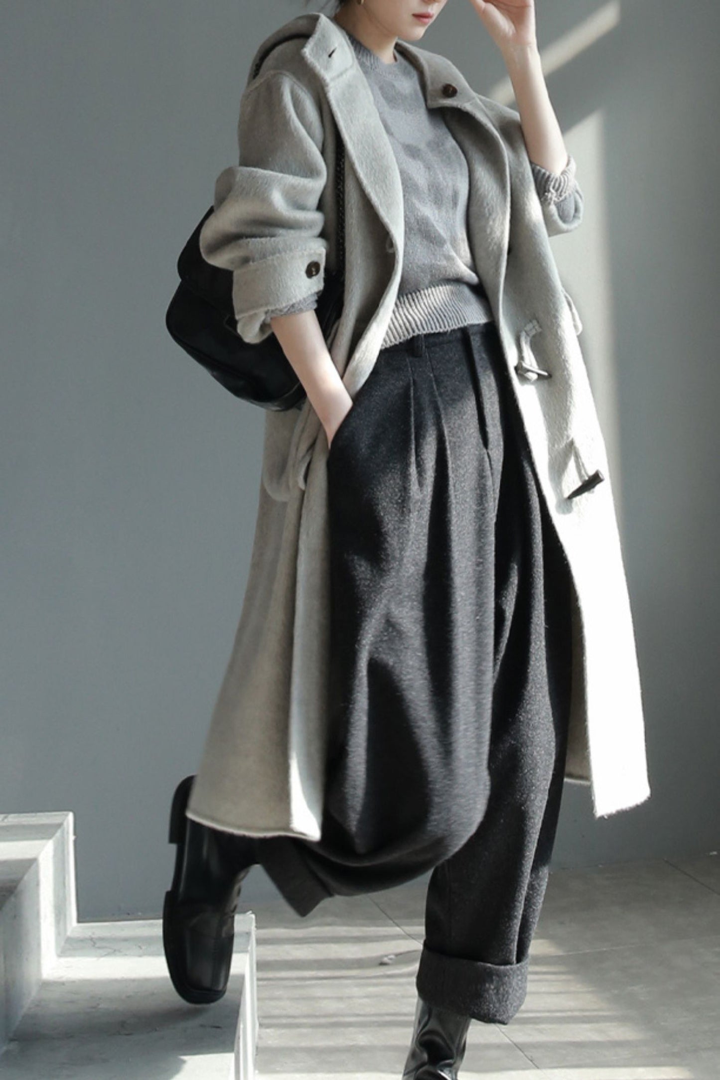 Winter wool womens office pants c5097
