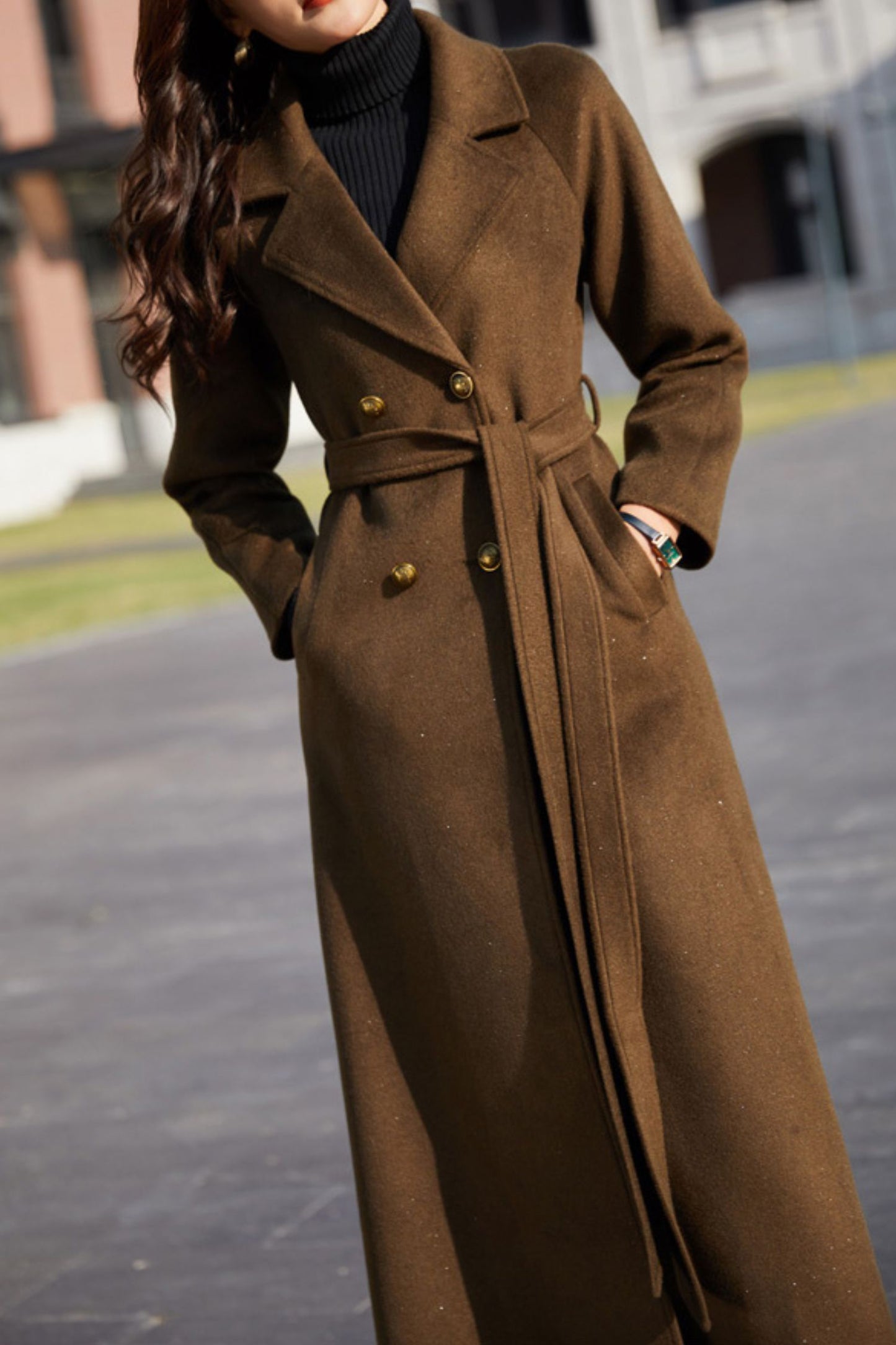 Women's Autumn and winter wool coat C4237