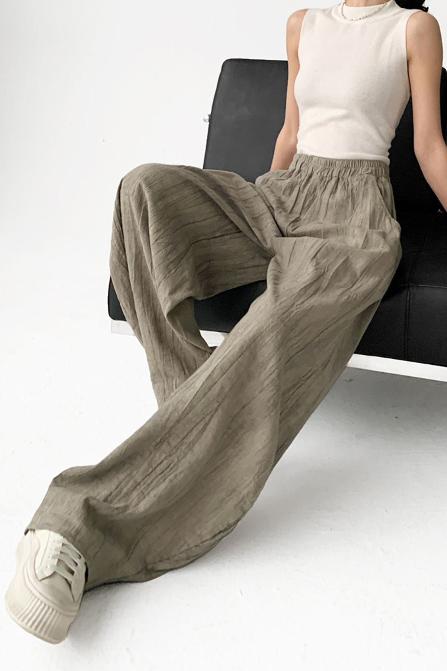 spring and autumn leisure cotton linen lantern pants L0608