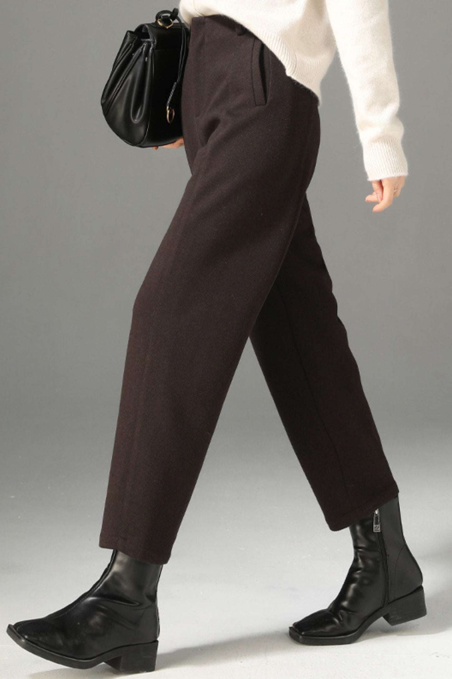 Winter wool womens office pants c5096