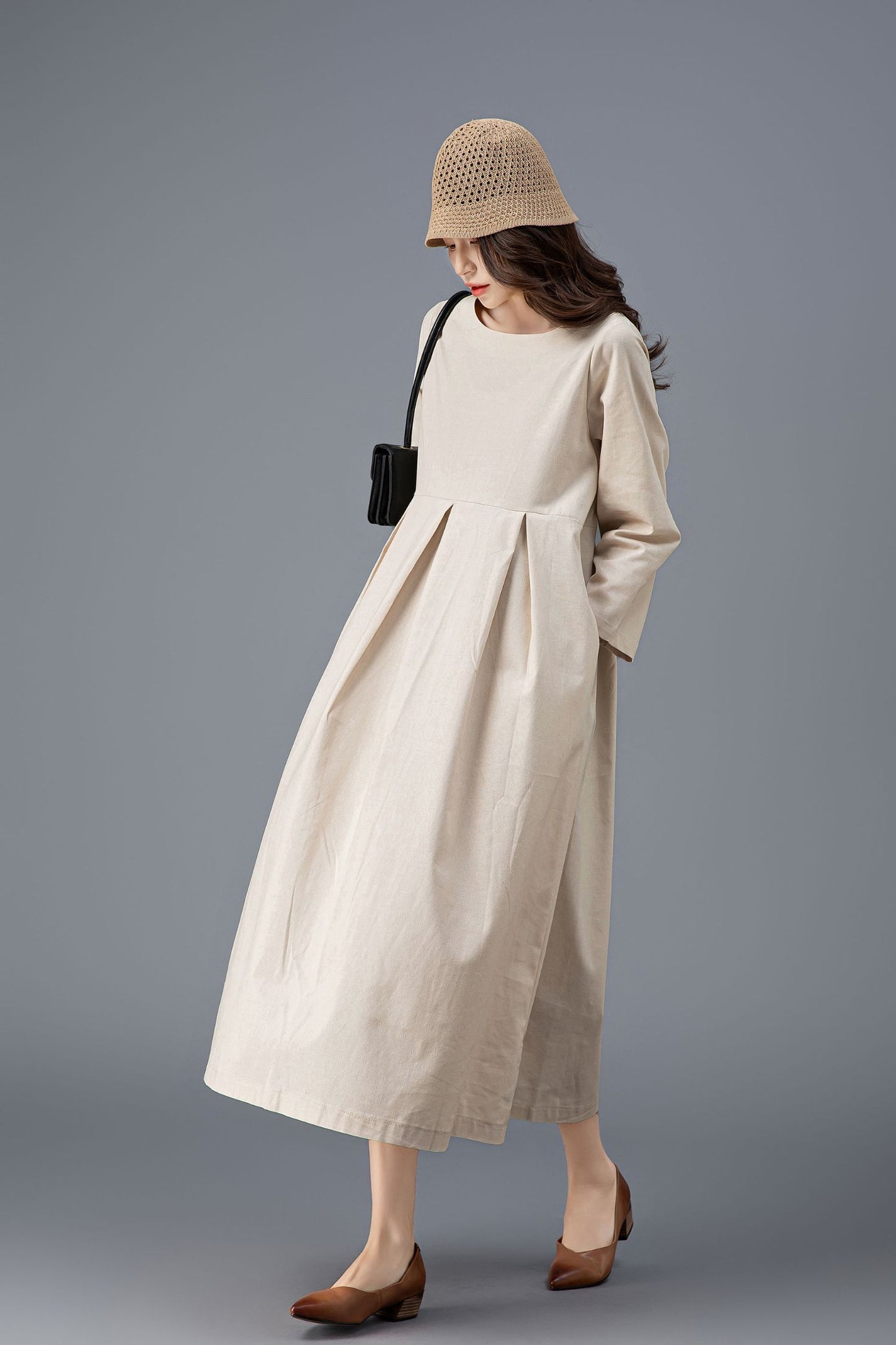 Women's Spring Casual Linen Dress C3917