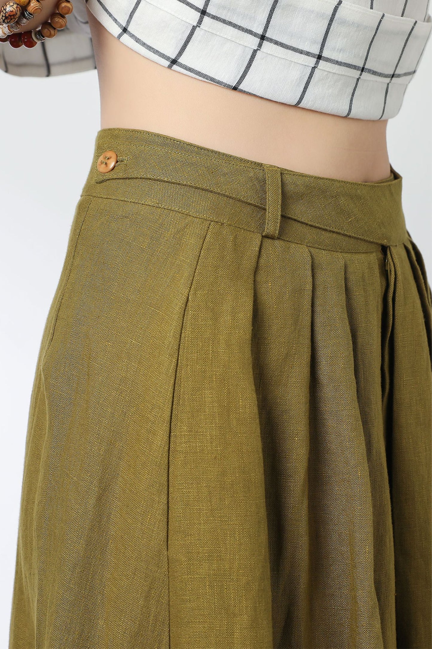 Summer A line skirt midi skirt C3331