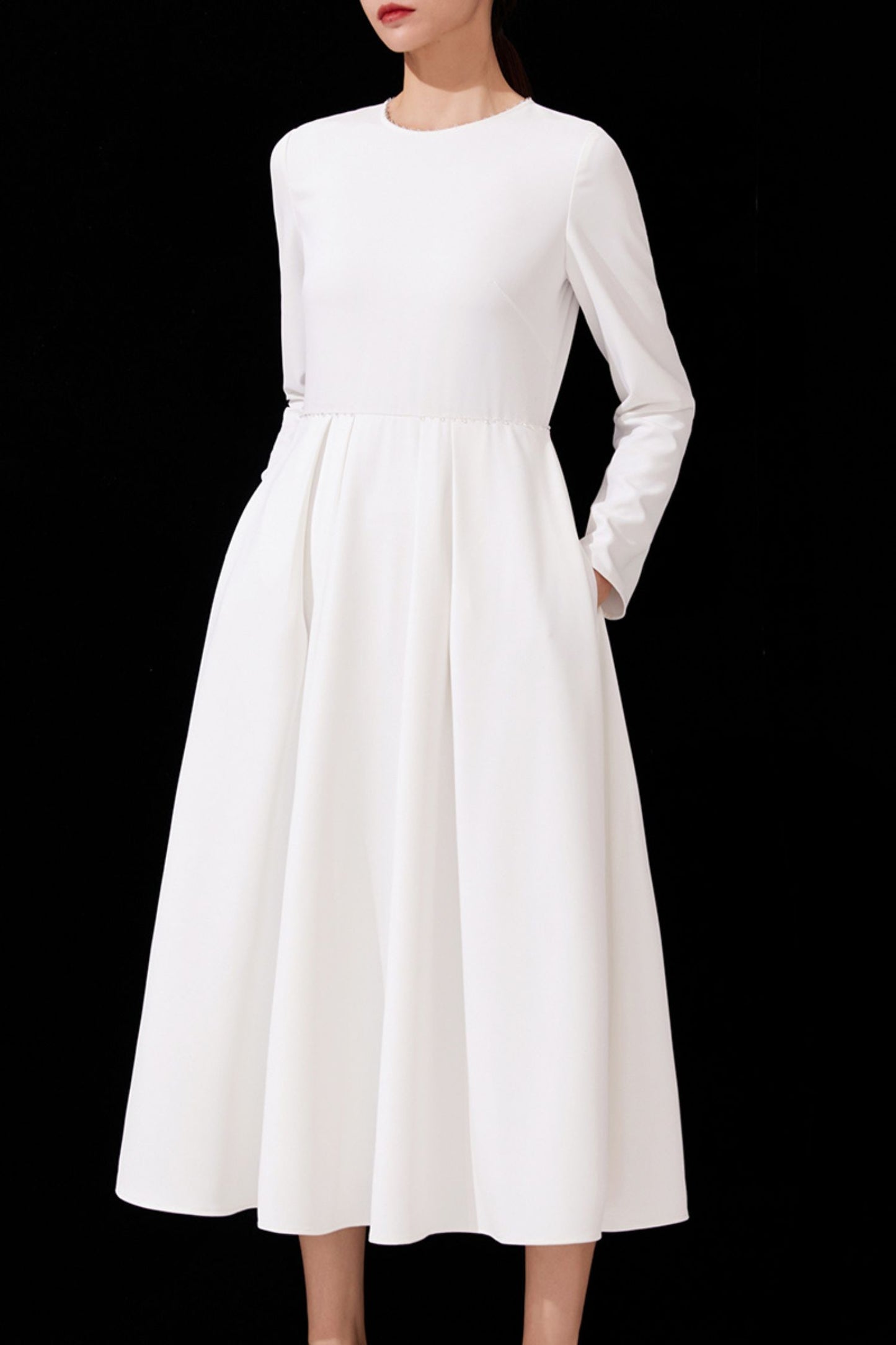Women's Long Sleeves Wedding Dress C3897