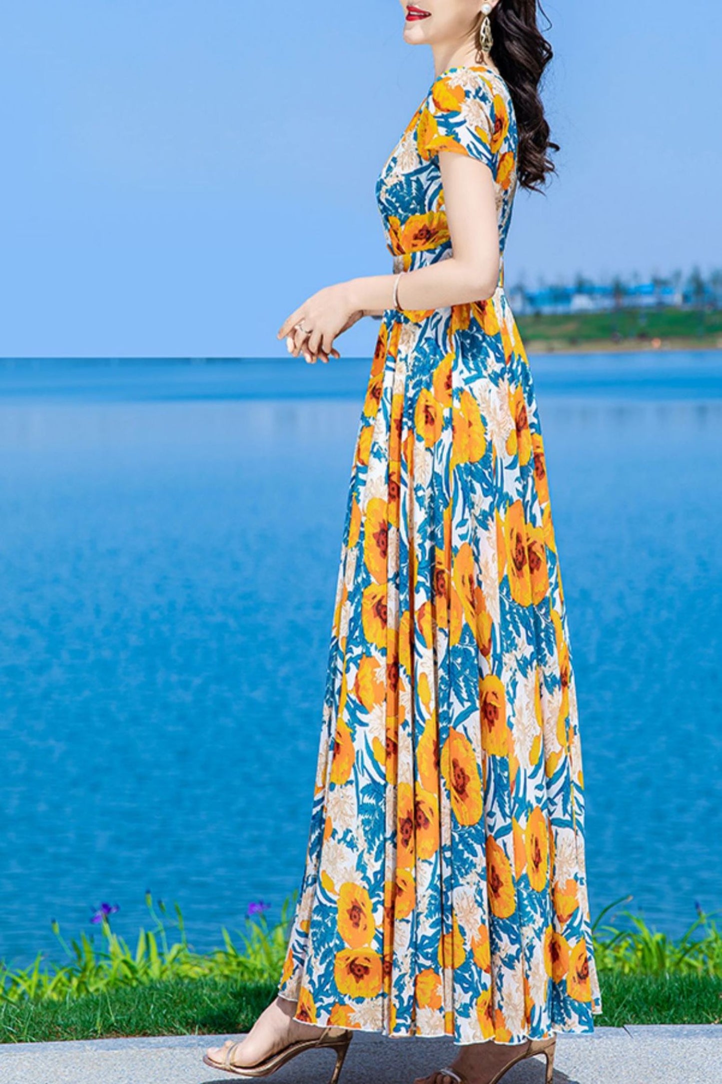 Floral dress women C4022