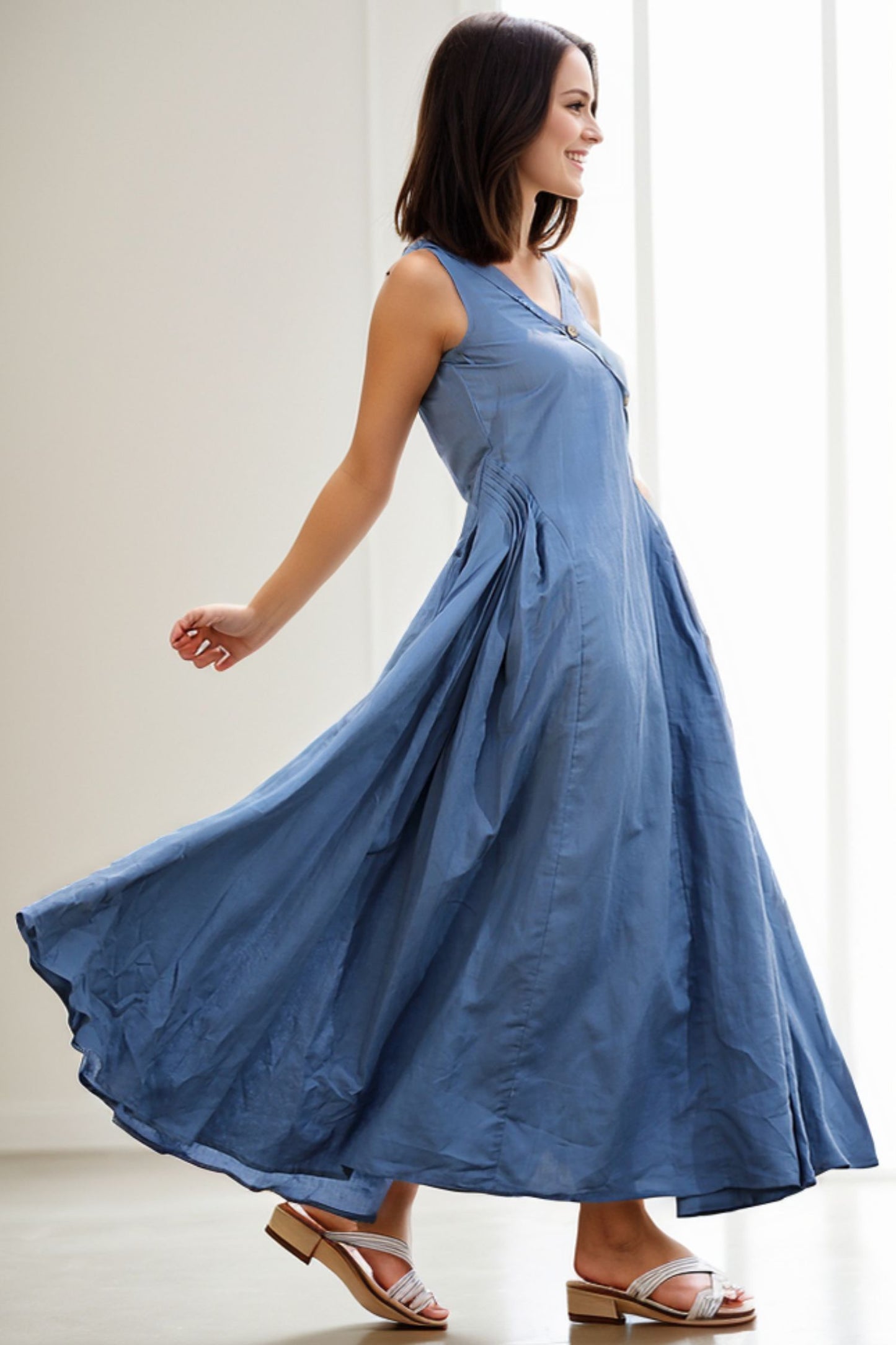 Casual Summer Sleeveless dress C256
