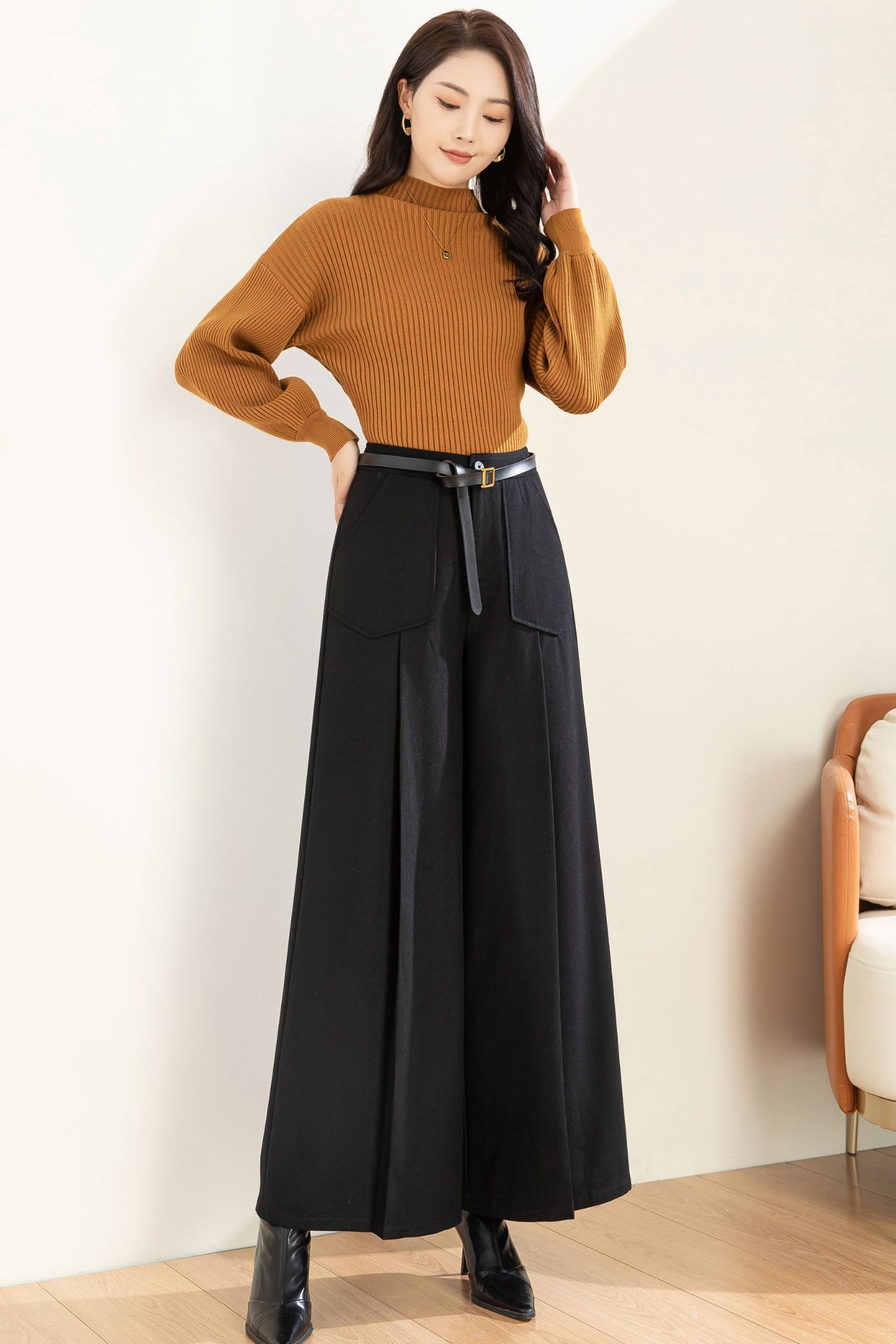 Autumn Winter Wide Leg Pant C3604 -Size XS us2 #CK2301236