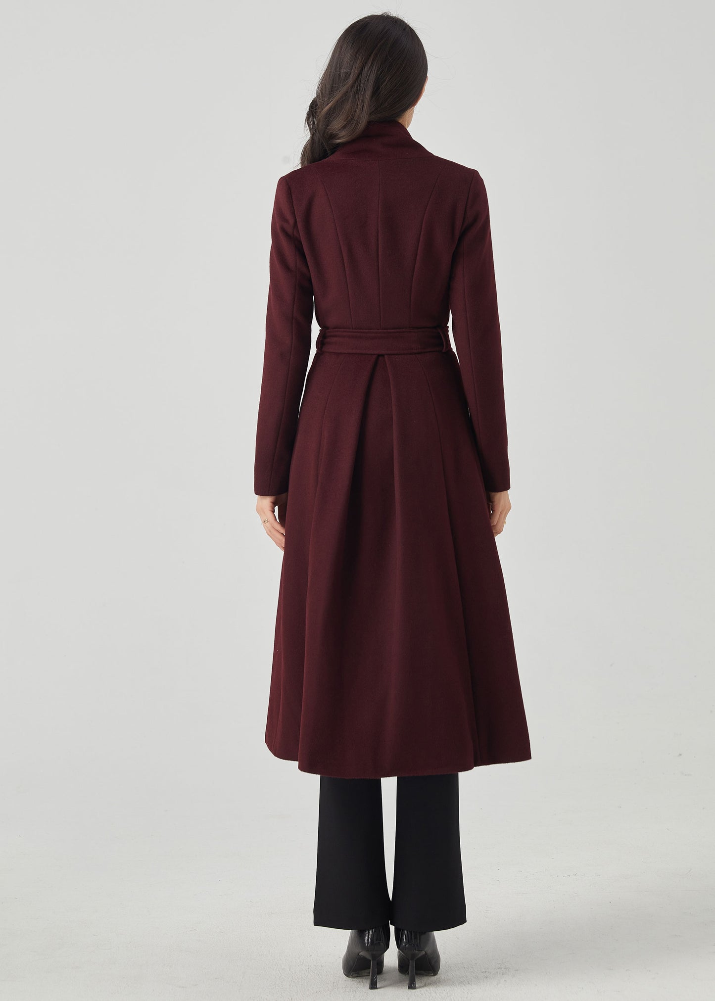 Wool Coat Women, Long Wool Coat C3564