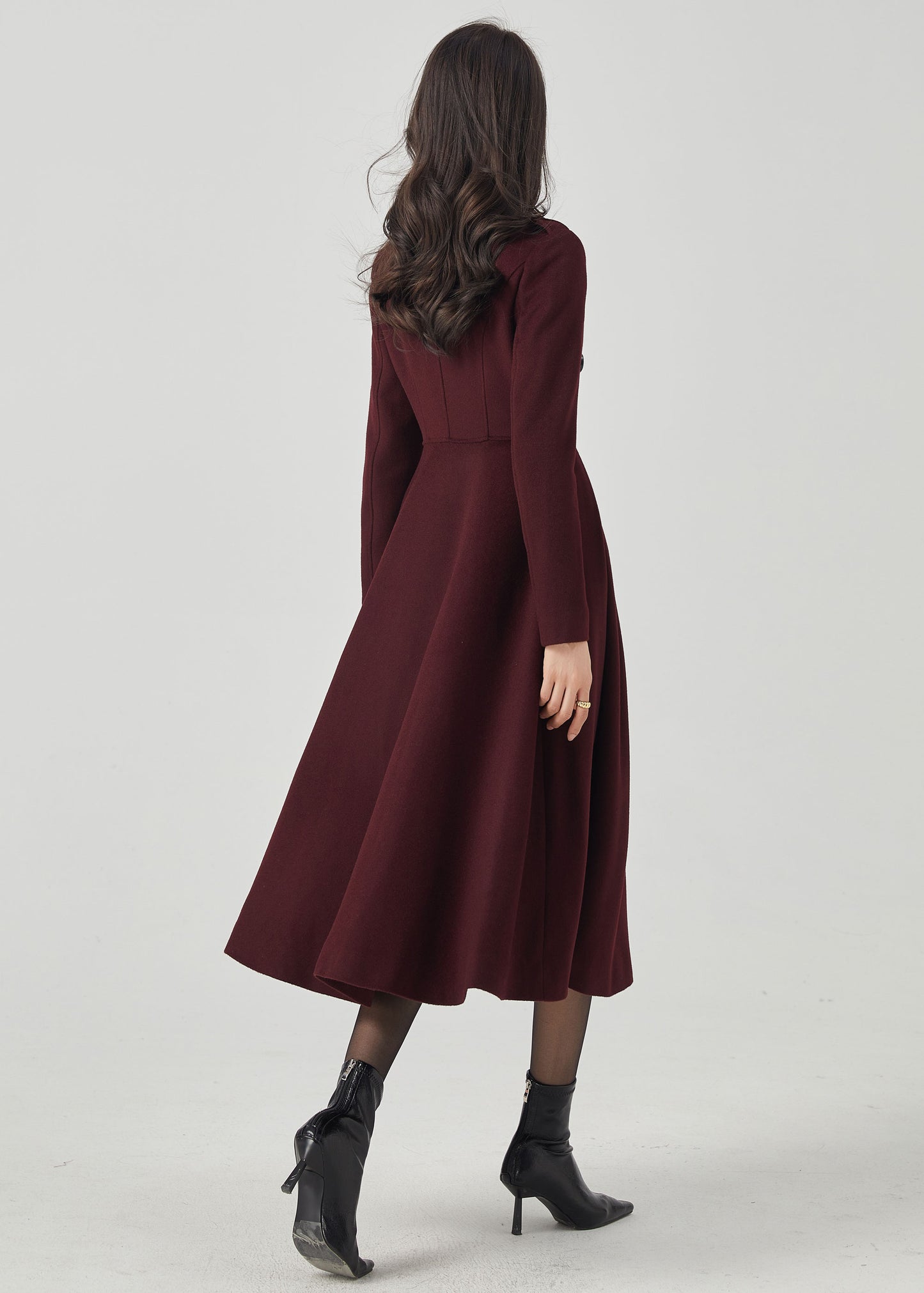 Wool Princess Double Breasted Wool Coat C3571