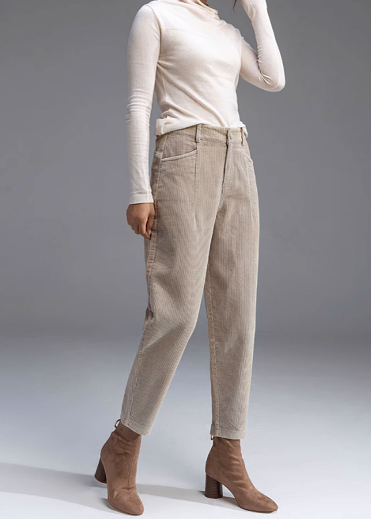 Tapered Corduroy Pants, Long Corduroy Pants C3514