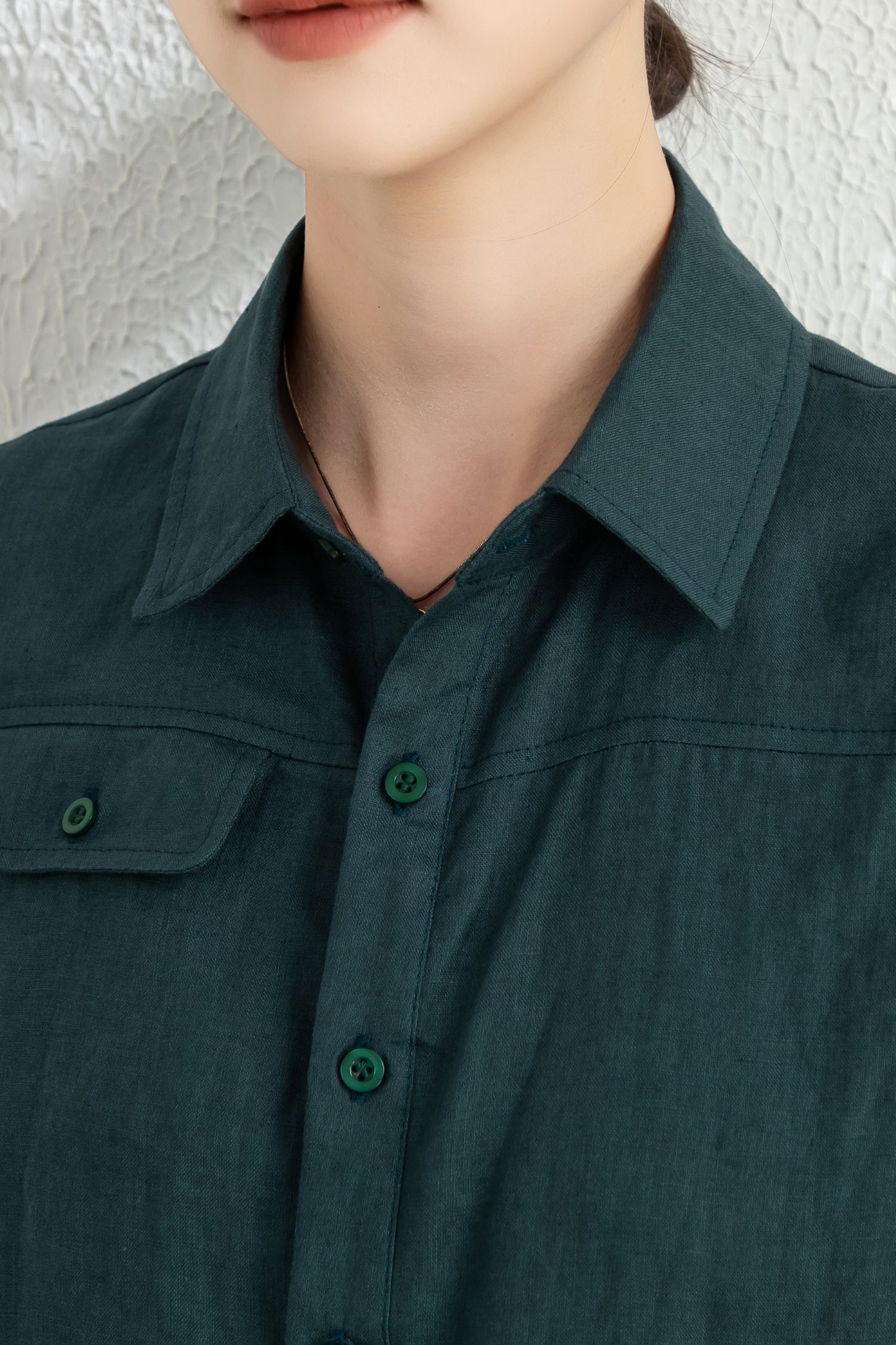 Women's Summer Sleeveless Linen Shirt C4854