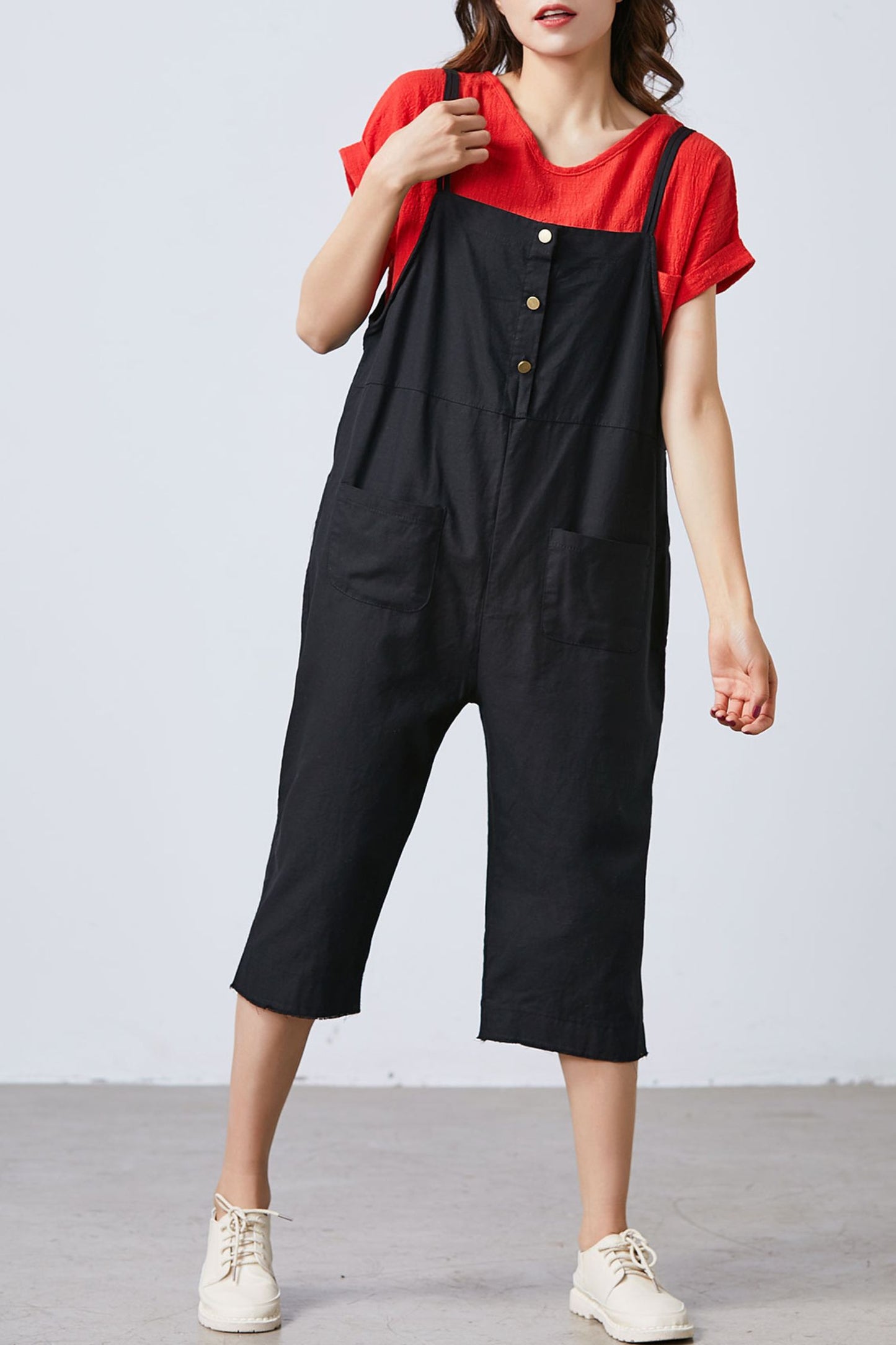 Loose Linen jumpsuit C1694