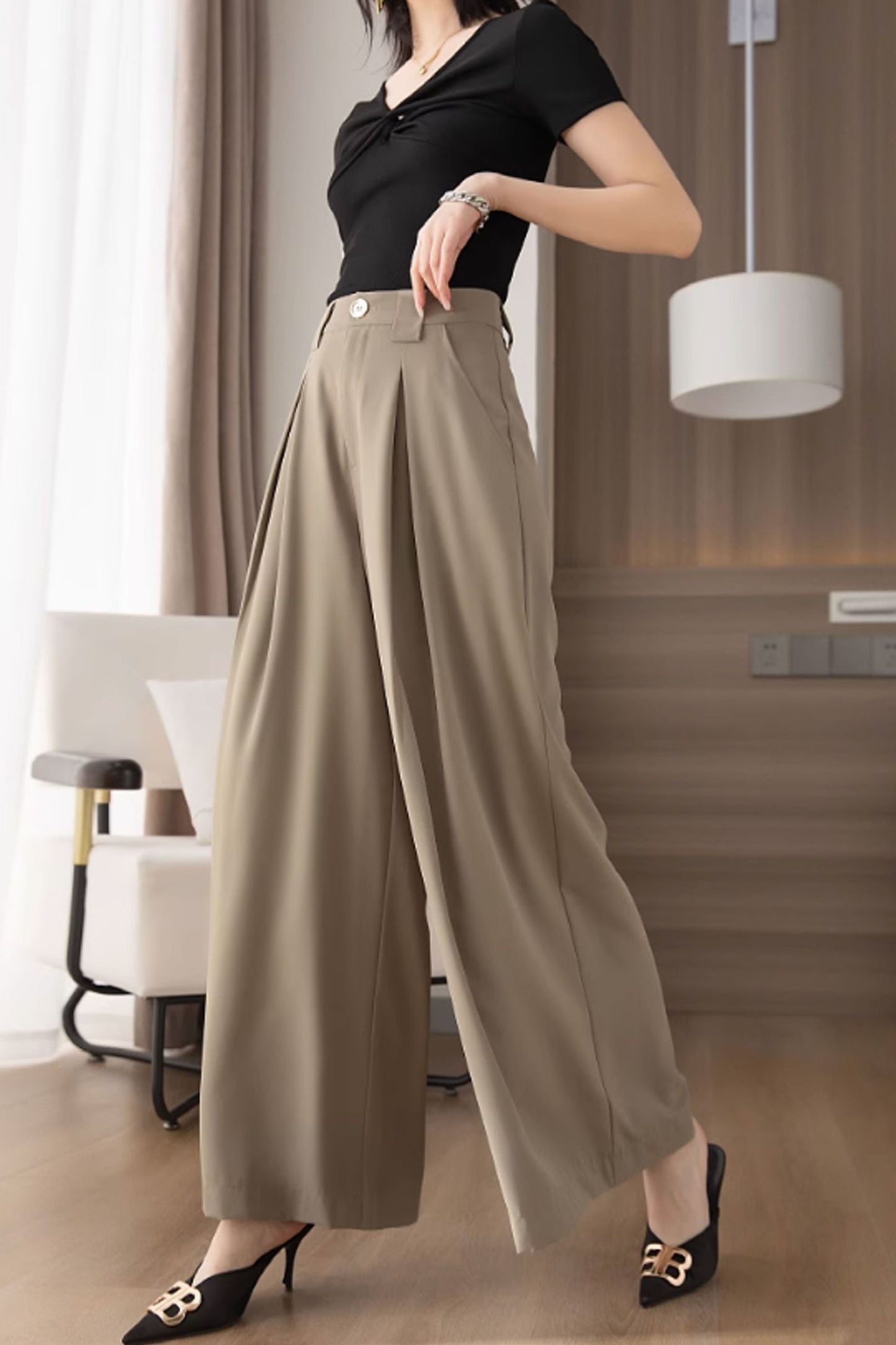 women summer Wide-legged pants C3504