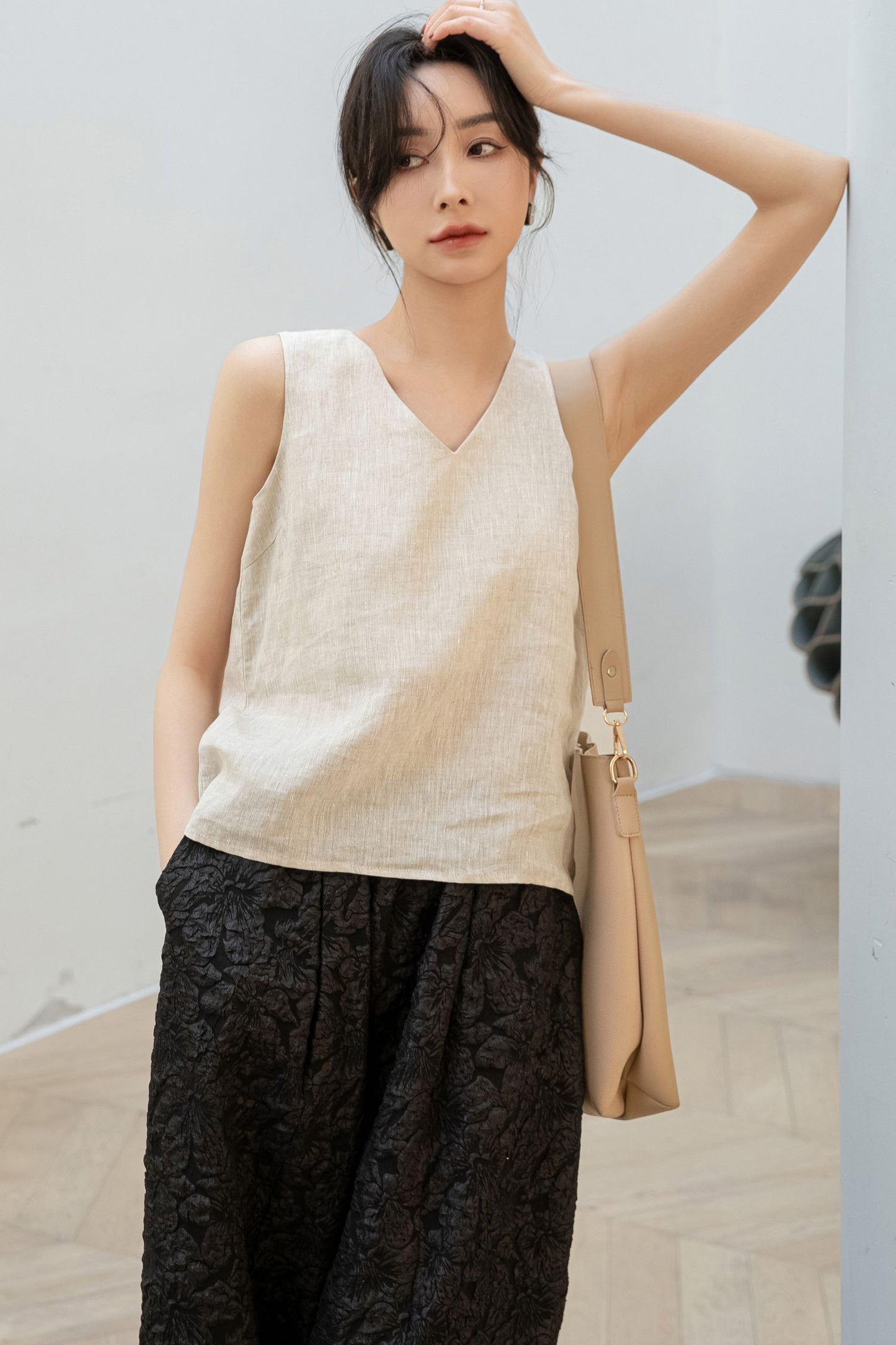 Women's Casual Loose Linen Vest C3199