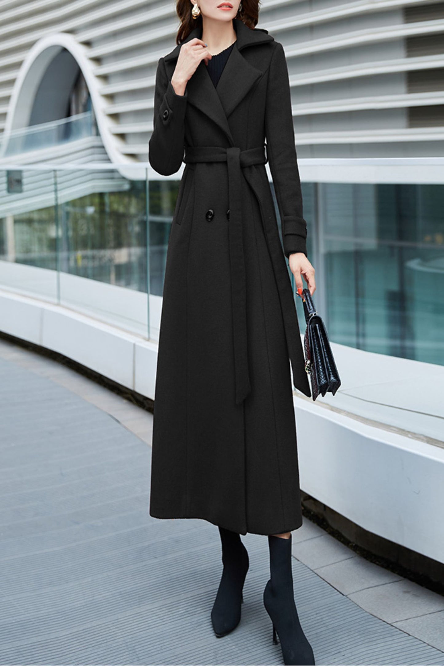 Women's Autumn and winter wool coat C4249