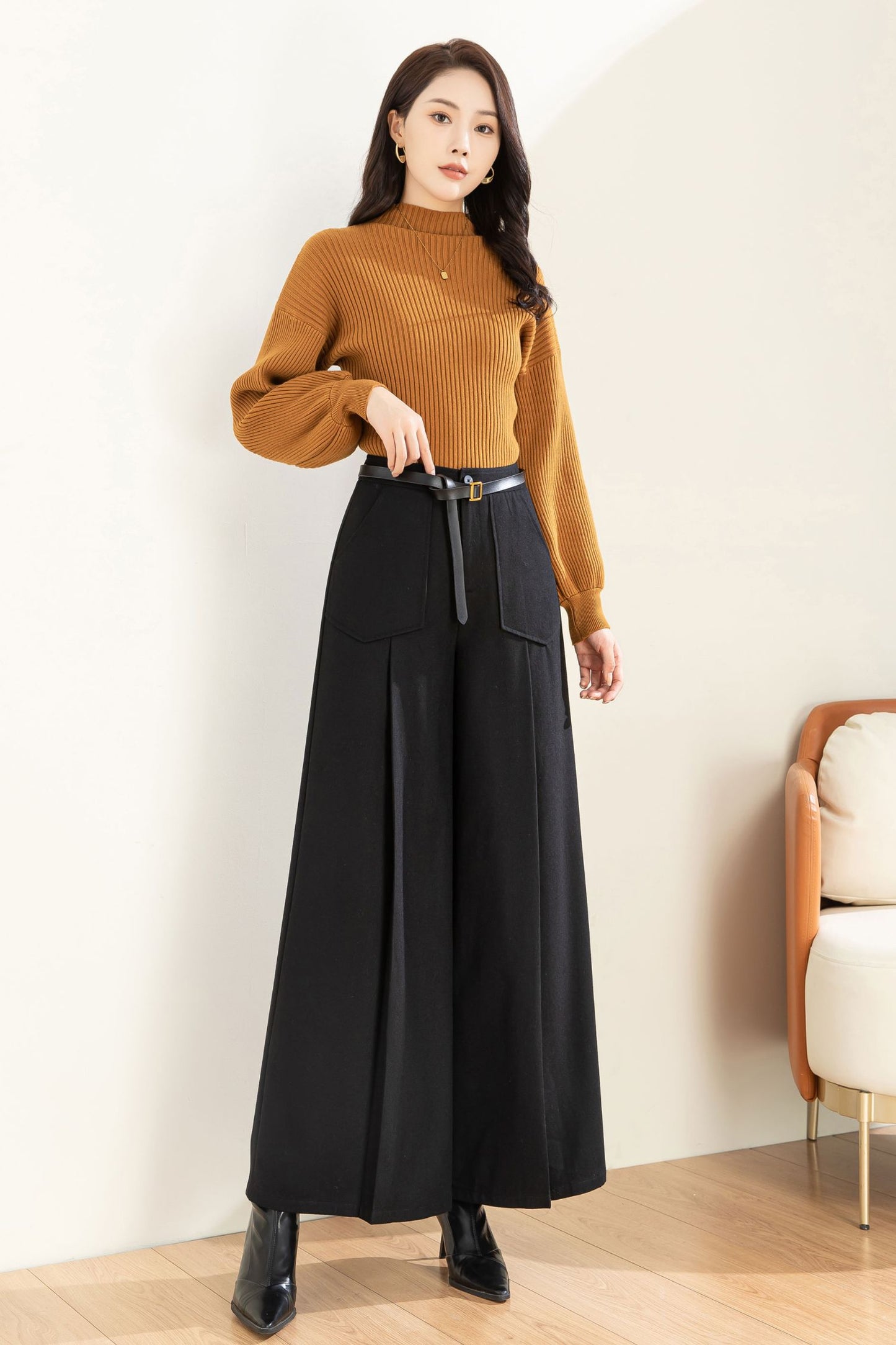 Autumn Winter Wide Leg Pant C3604 -Size XS us2 #CK2301236