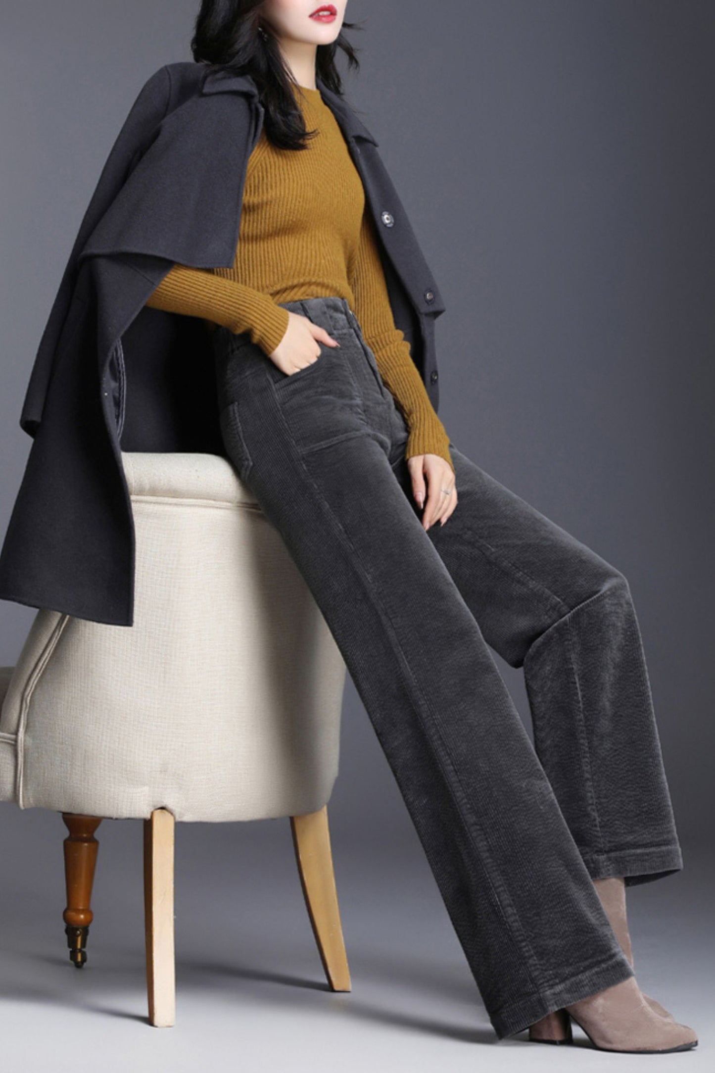 Corduroy autumn long pants c5082