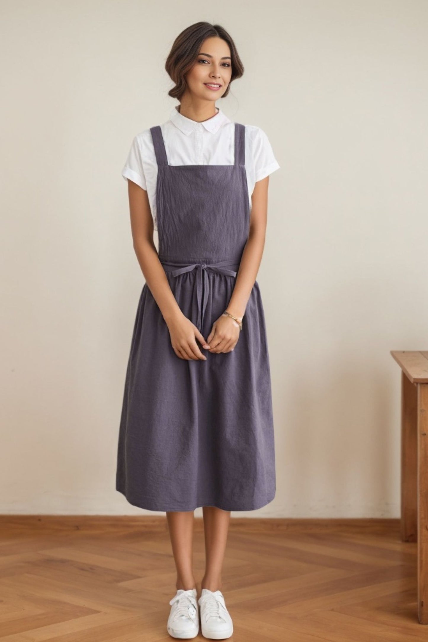 Cooking Apron Dress, A-line Dress C4627