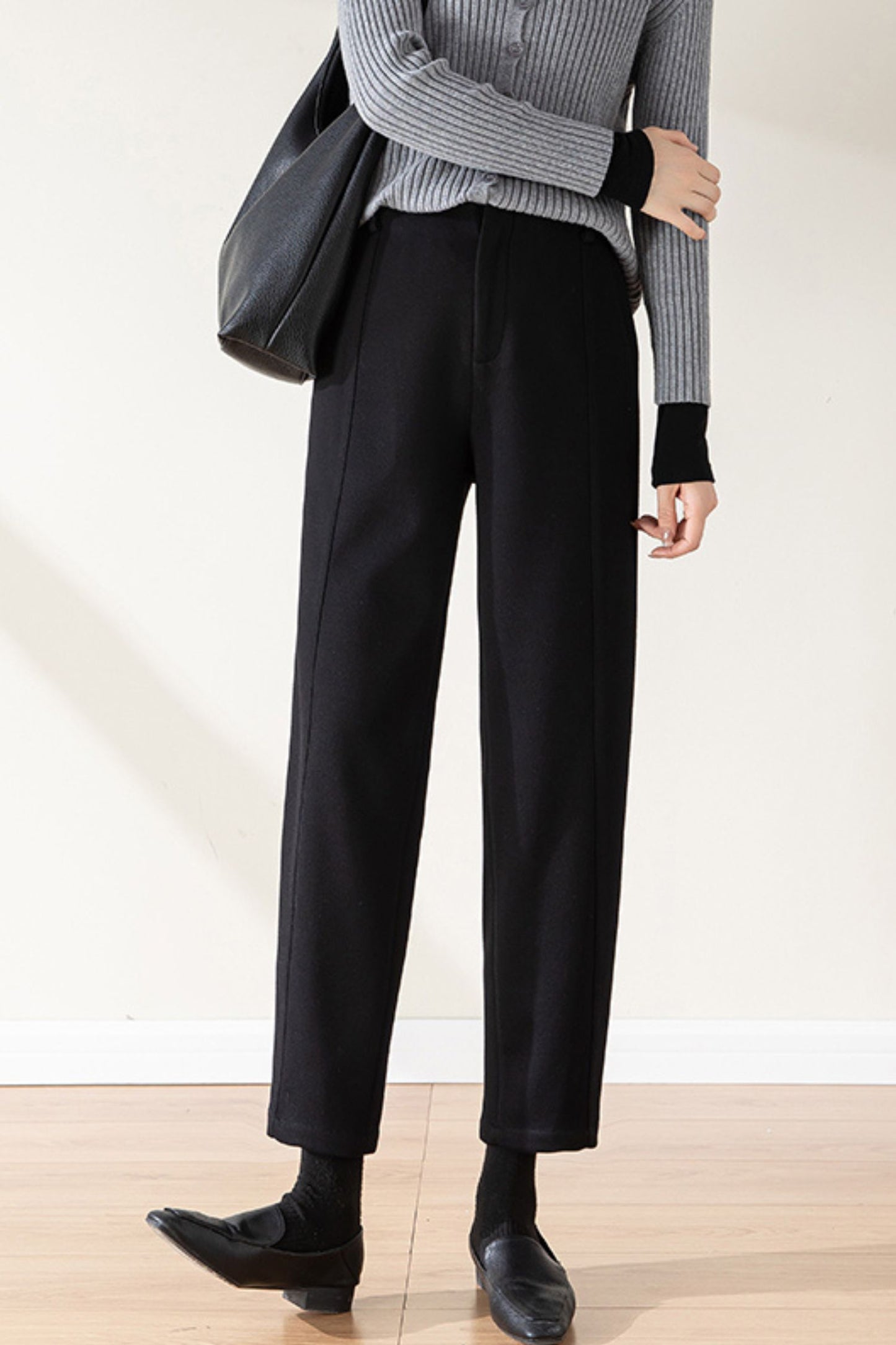 Winter wool womens office pants c5096