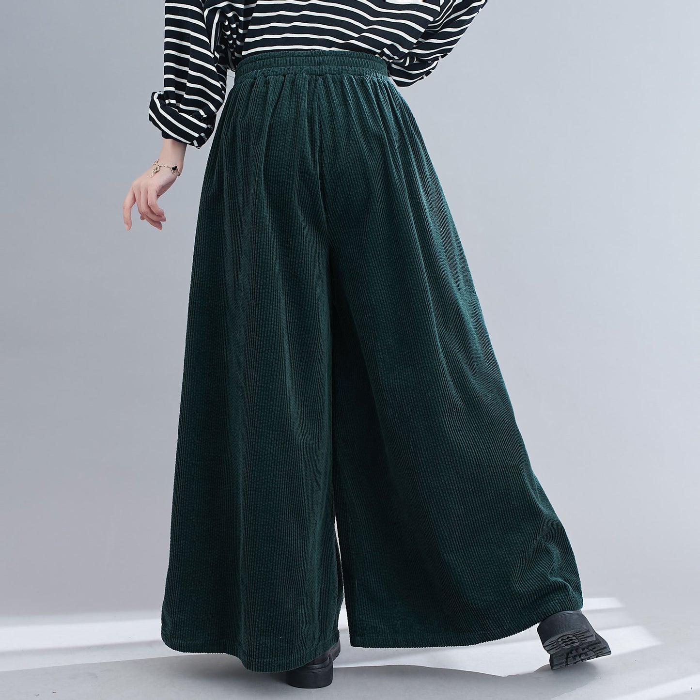 Casual Wide leg Oversized Corduroy Pants C1832