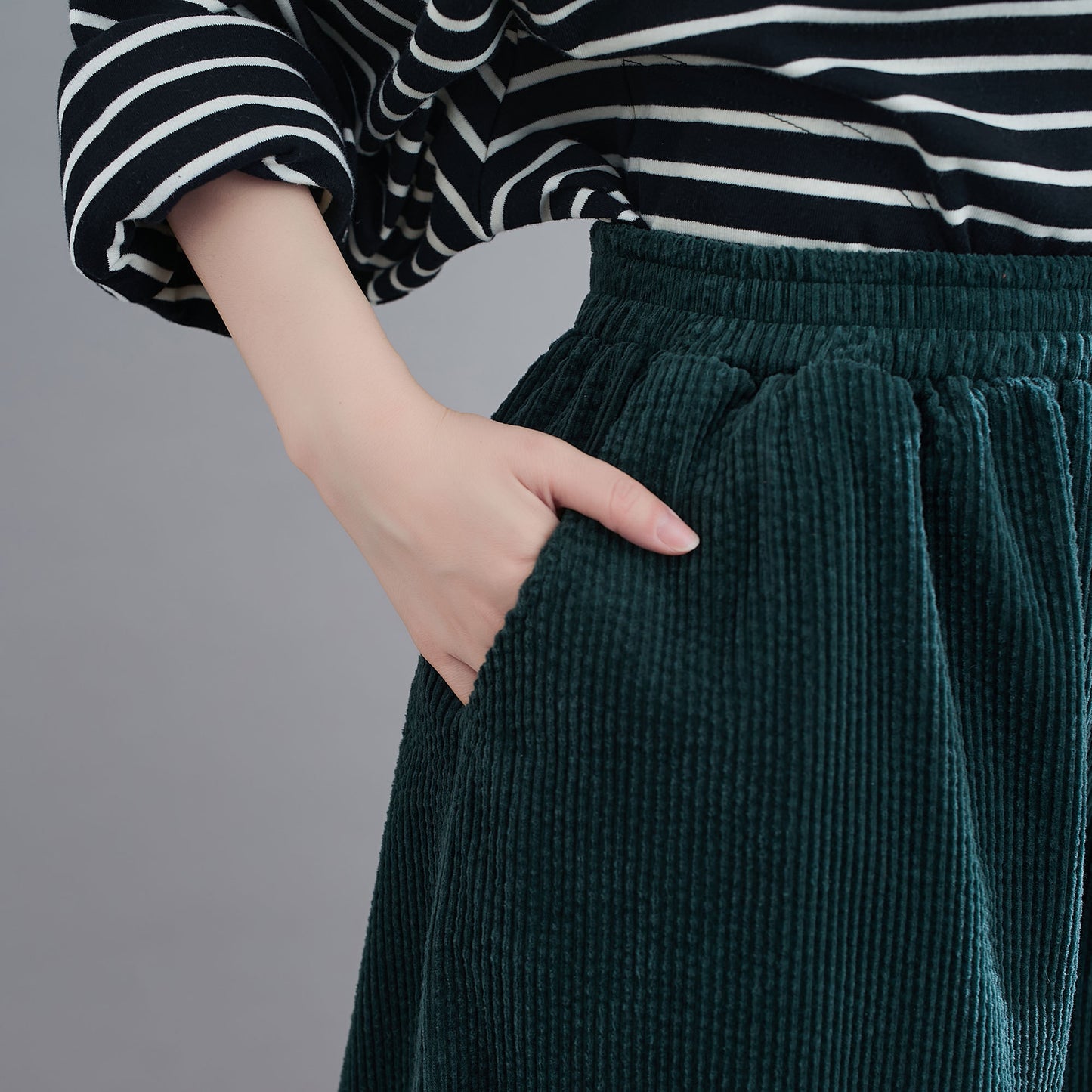 Casual Wide leg Oversized Corduroy Pants C1832