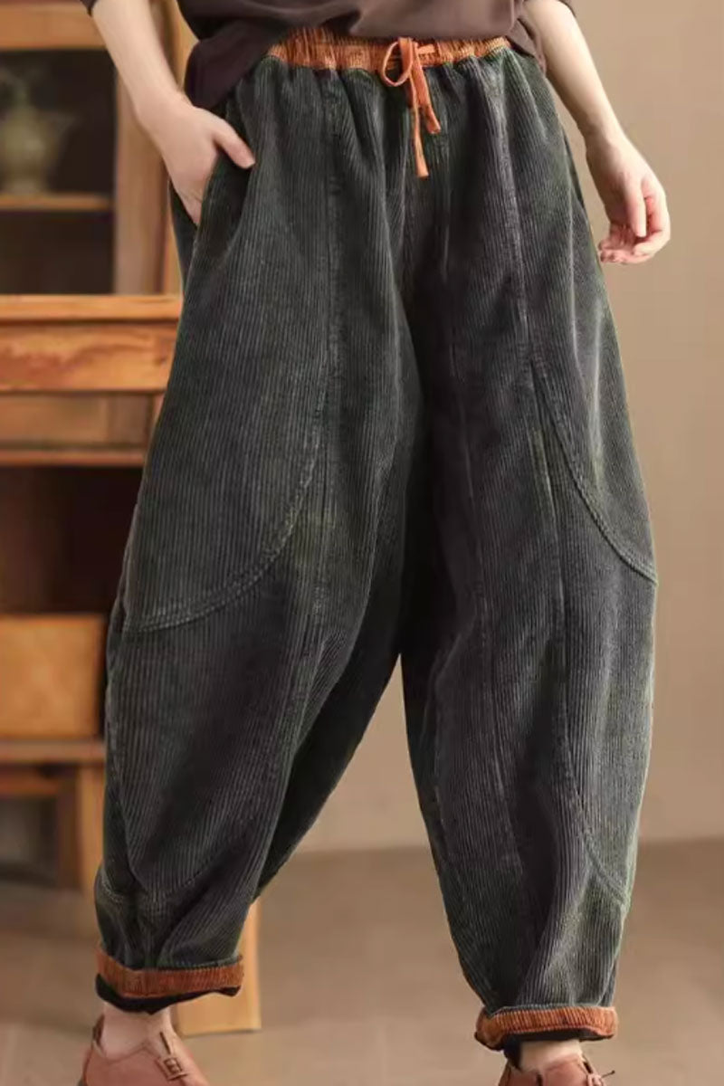 winter warm corduroy long pants C3806