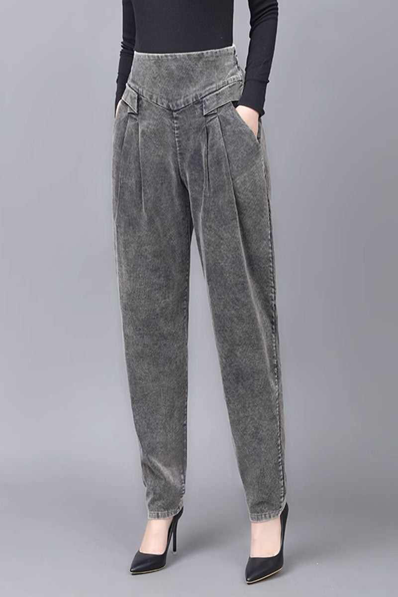casual winter corduroy long pants women C3794