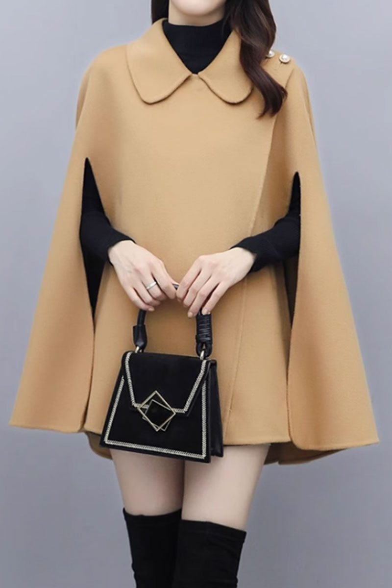 Short wool cape for women, winter outwear C3660