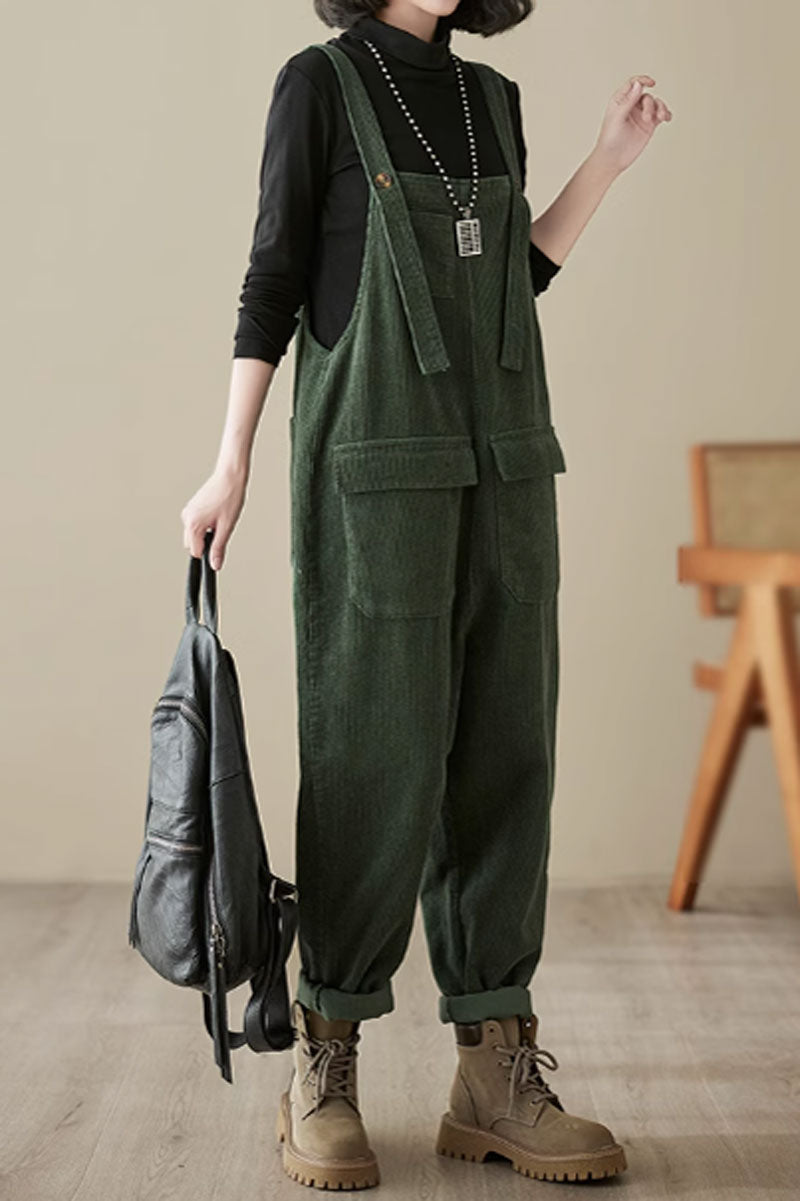 Winter Casual Jumpsuit, Baggy Overalls C3807