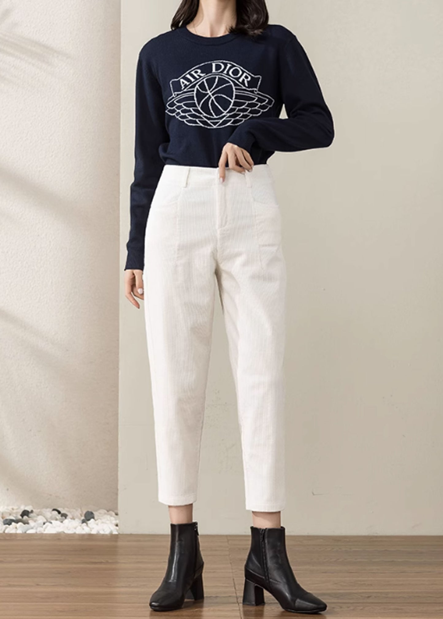 Women's Corduroy Pants, Autumn Pants, Womens Oversized Trousers C3510
