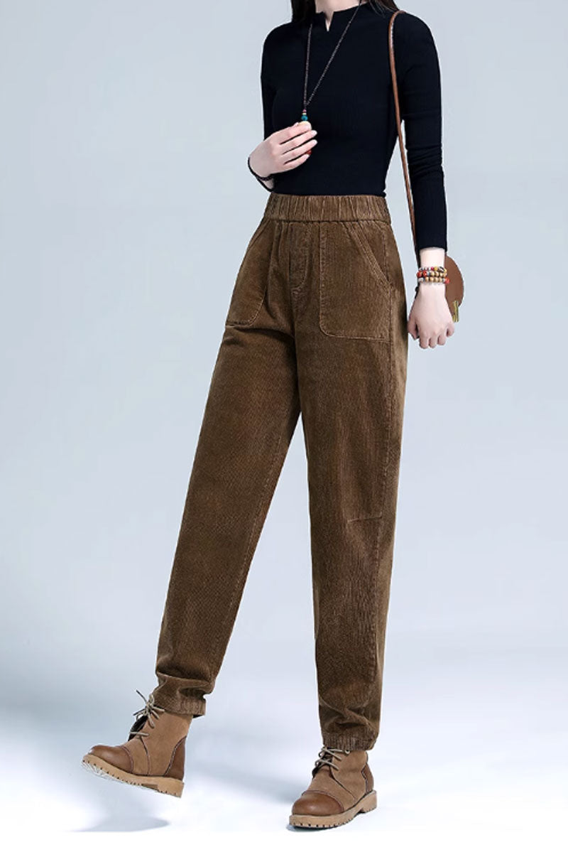Winter long Corduroy wommens pants C3788