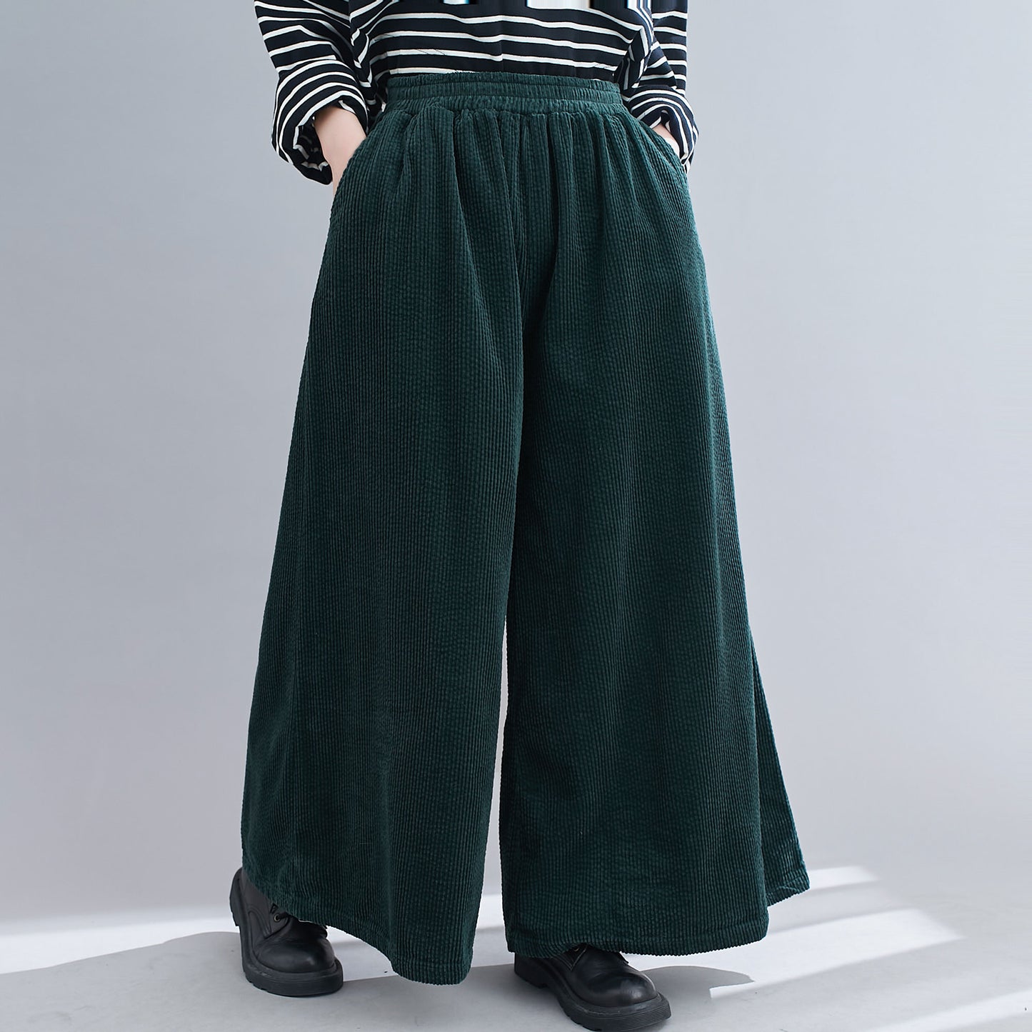 Casual Wide leg Oversized Corduroy Pants C1832