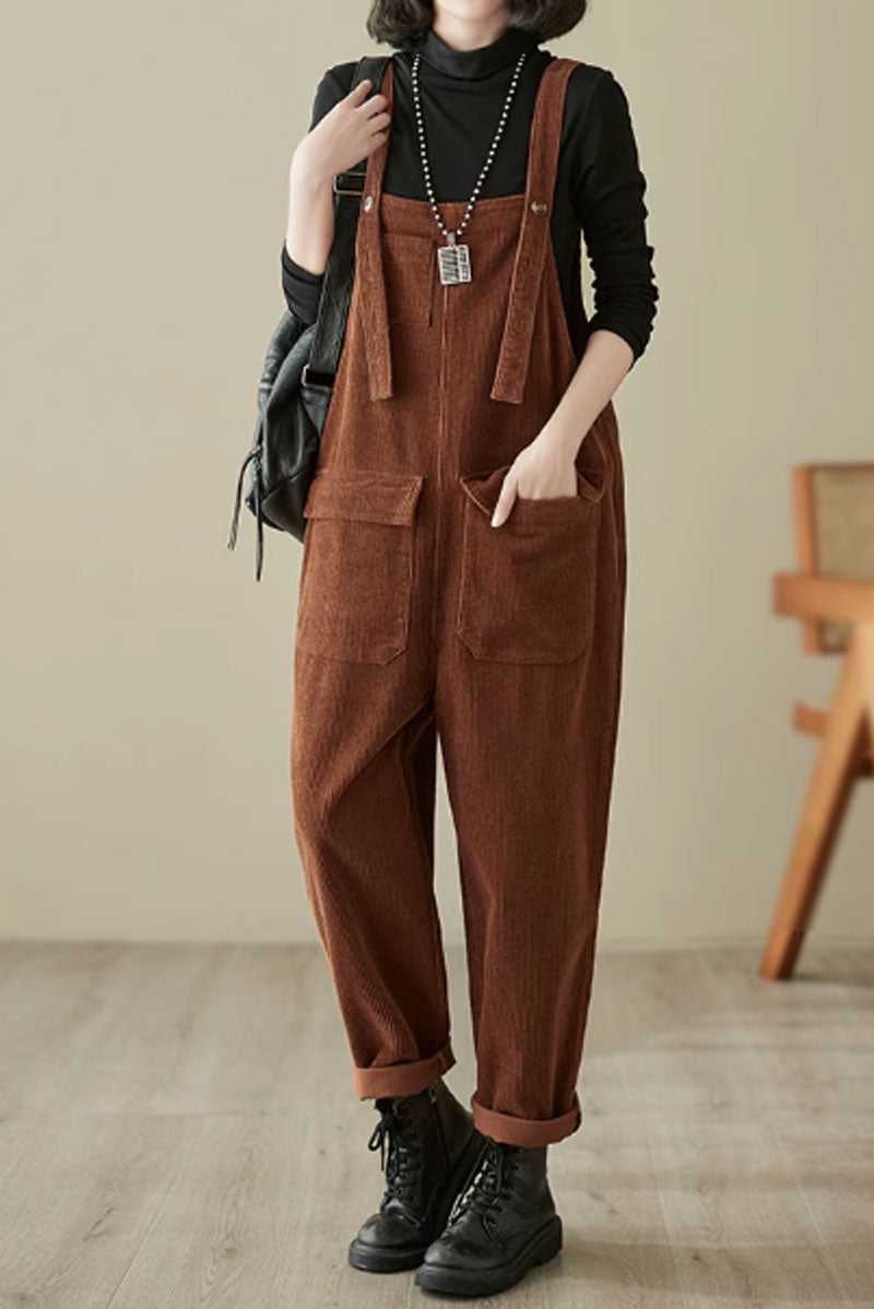 Winter Casual Jumpsuit, Baggy Overalls C3807