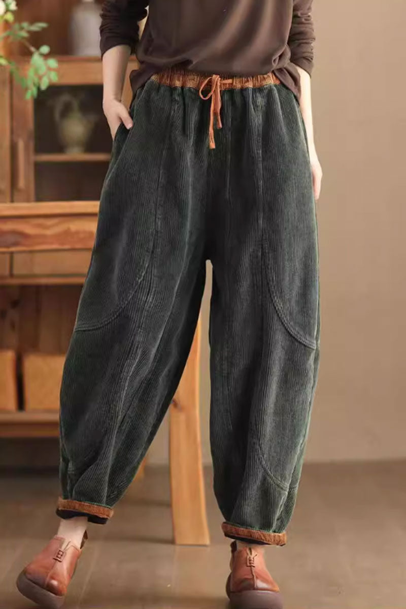 winter warm corduroy long pants C3806