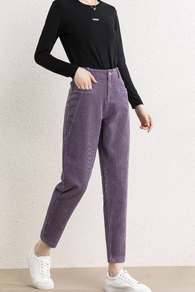 Tapered Corduroy Pants, Women's Corduroy Pants C3511