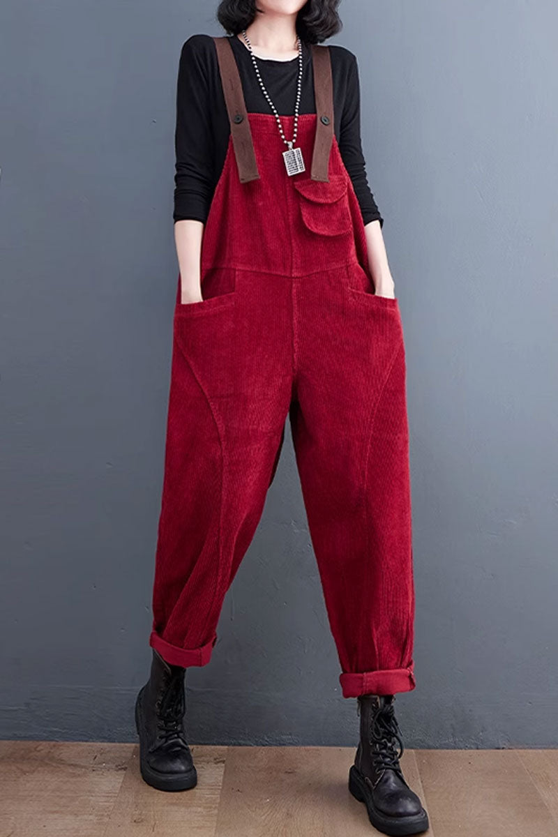 Winter Casual Jumpsuit, Baggy Overalls C3799