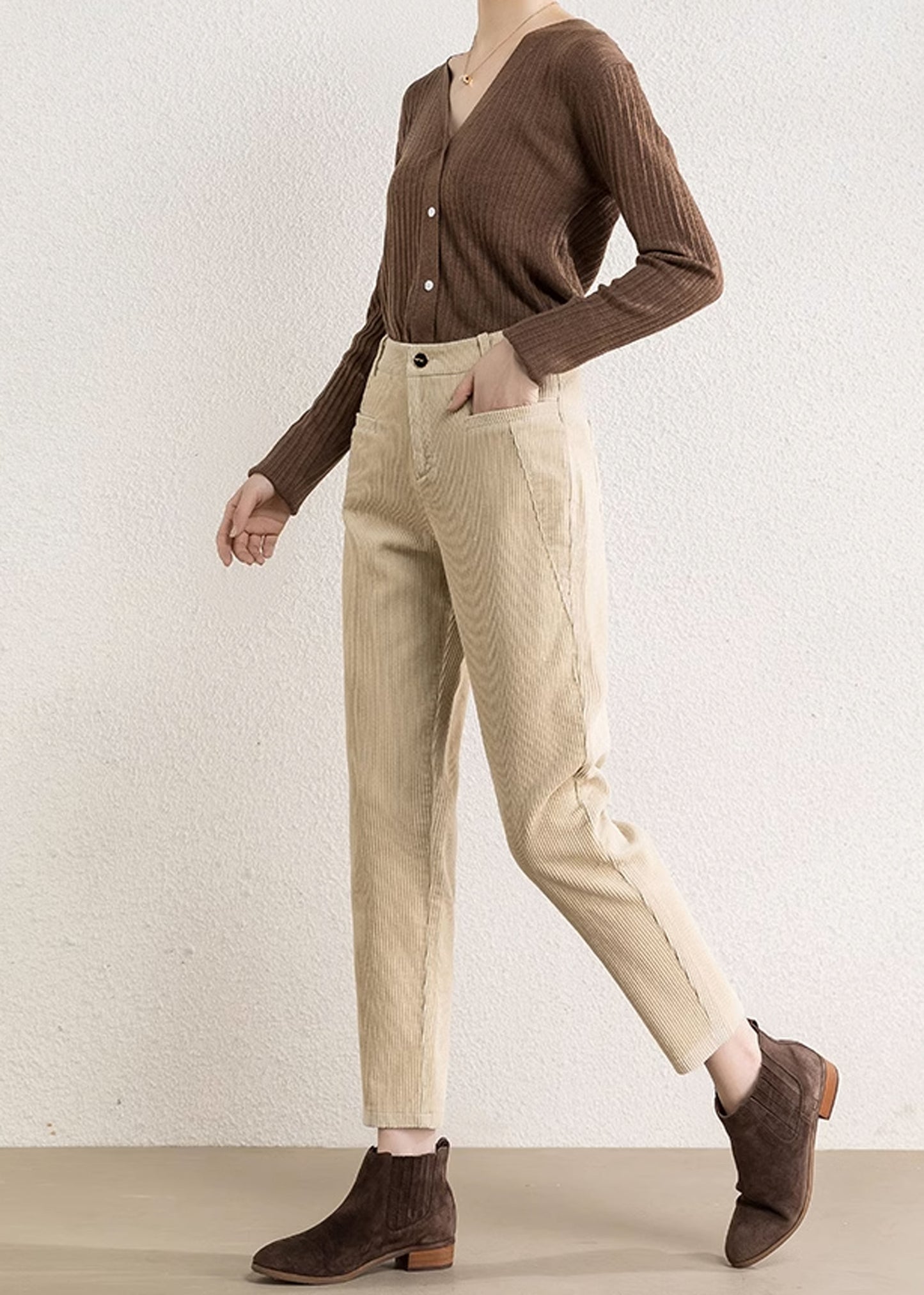 Tapered Corduroy Pants, Women's Corduroy Pants C3511