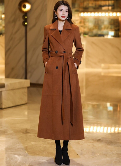 Wool Coat, Long Wool Coat, A line Wool Coat C3710