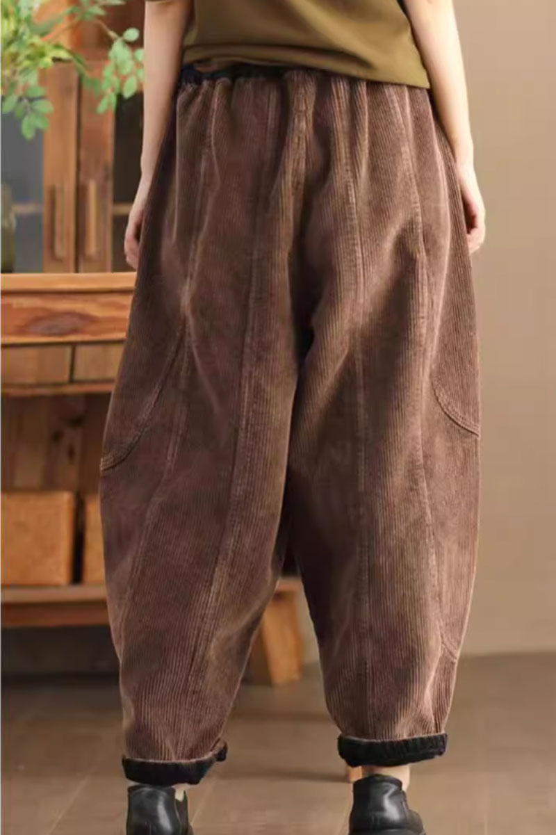 winter warm corduroy long pants C3806