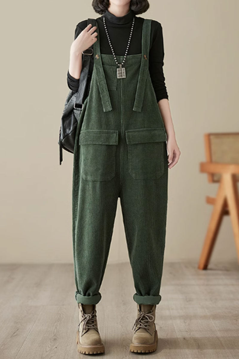 Winter Casual Jumpsuit, Baggy Overalls C3807