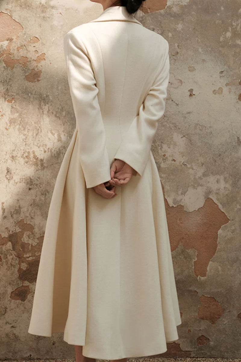 white princess winter long wool coat c3742