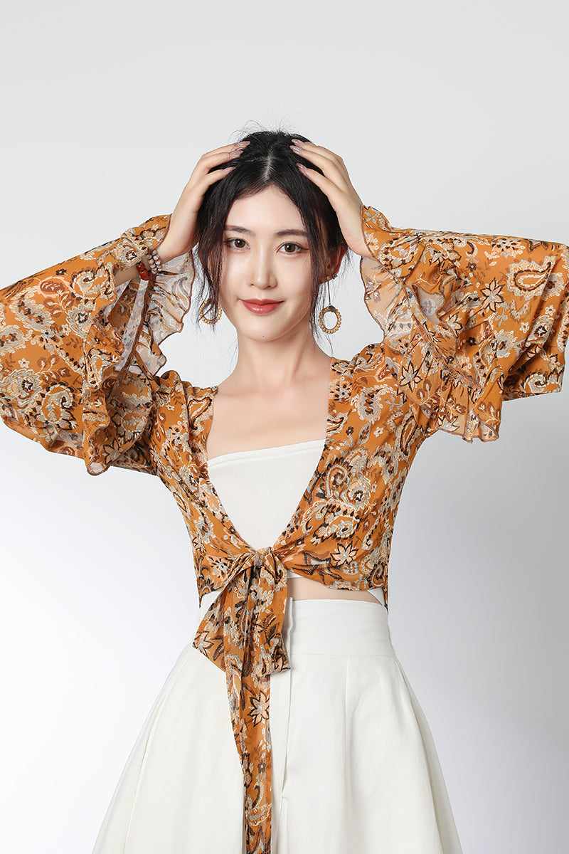 Summer Floral Chiffon Top C3326