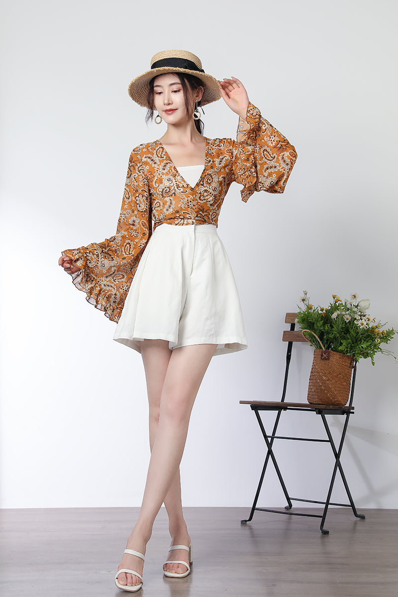 Summer Floral Chiffon Top C3326