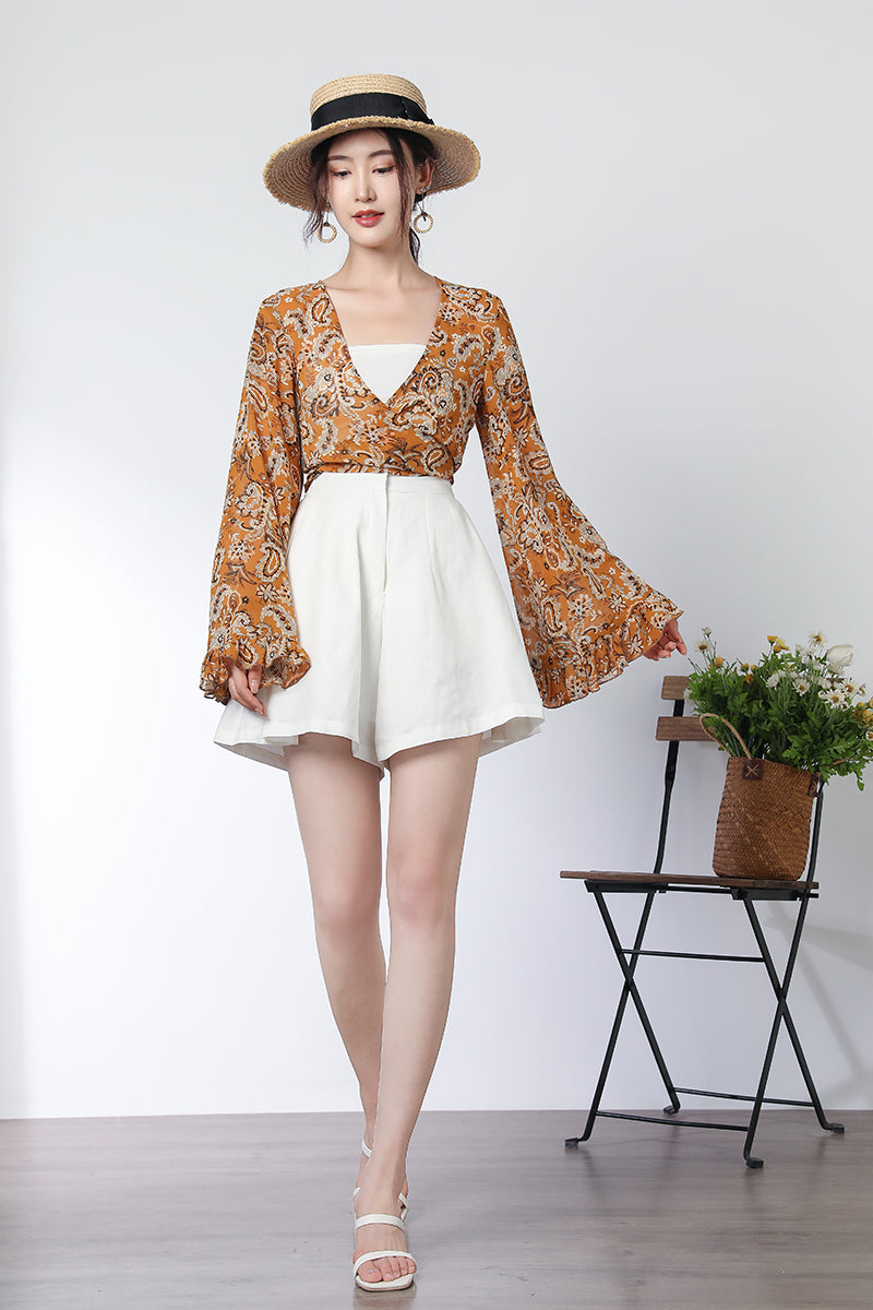 Summer Floral Chiffon Top C3326