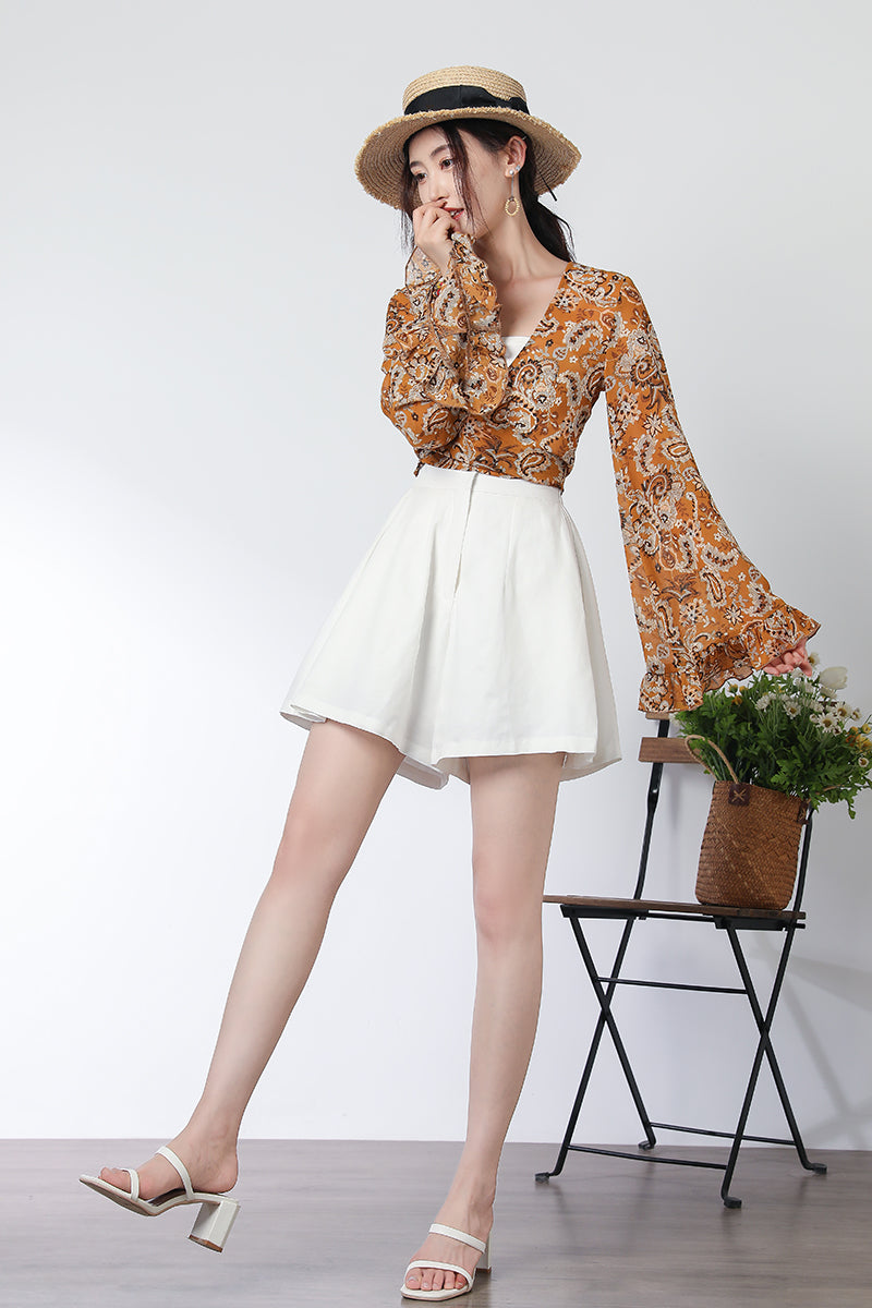 Summer Floral Chiffon Top C3326