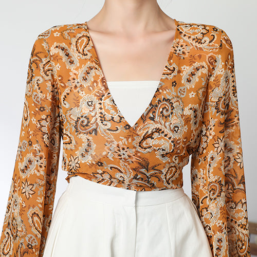 Summer Floral Chiffon Top C3326