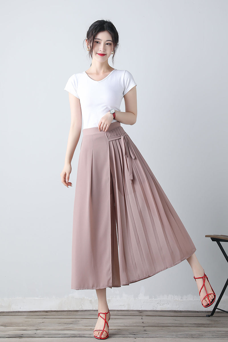 Women's midi high waist skirt pants C3456